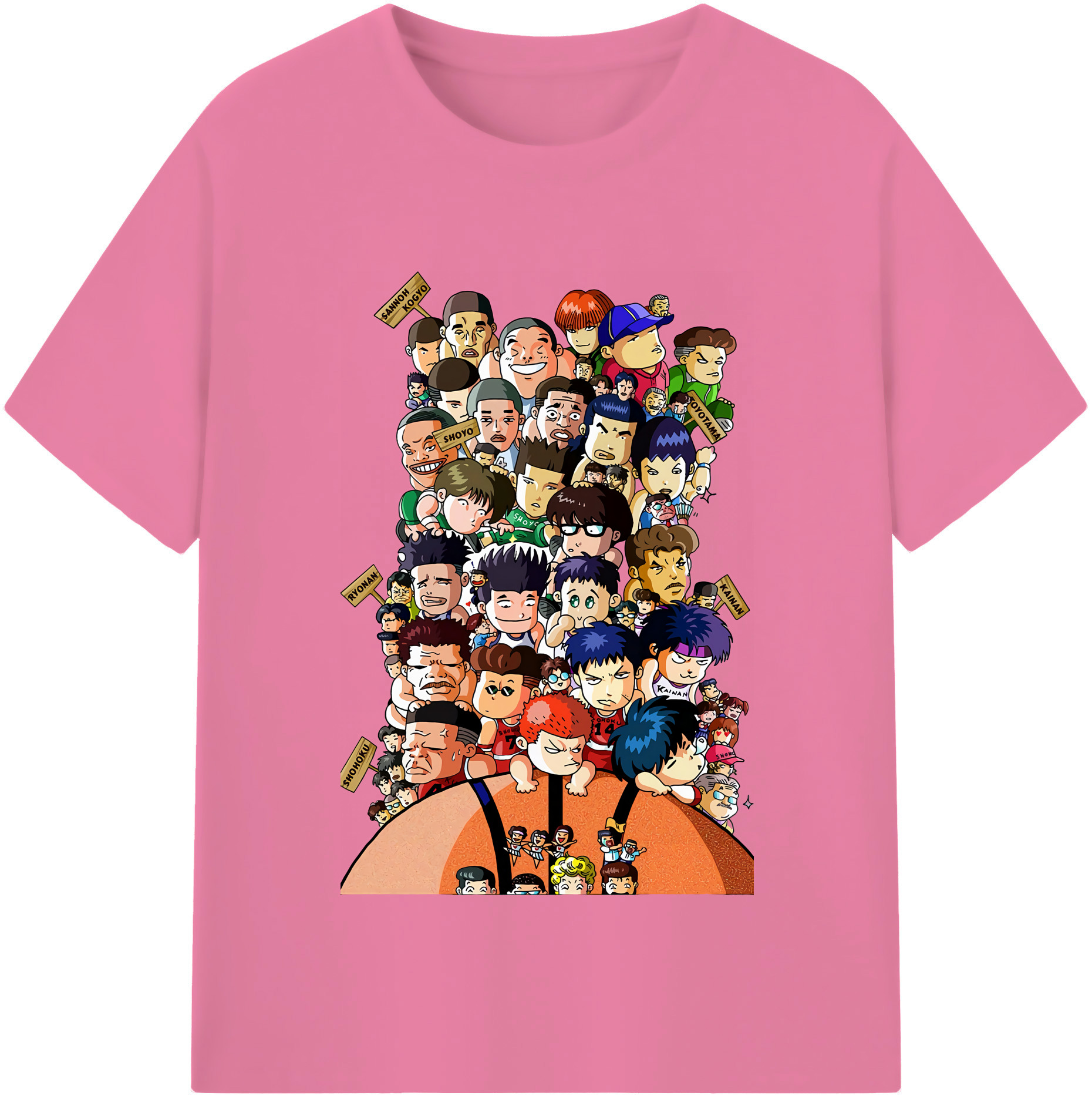 SLAM DUNK／スラムダンク 綿100％半袖Tシャツ（フロントプリント）